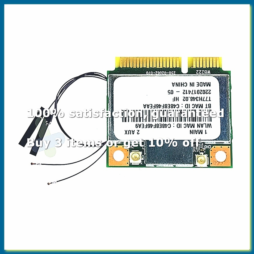 Antenna 2.4Ghz - AR5B22 AR9462 WiFi Card+Internal Antennas 300Mbps