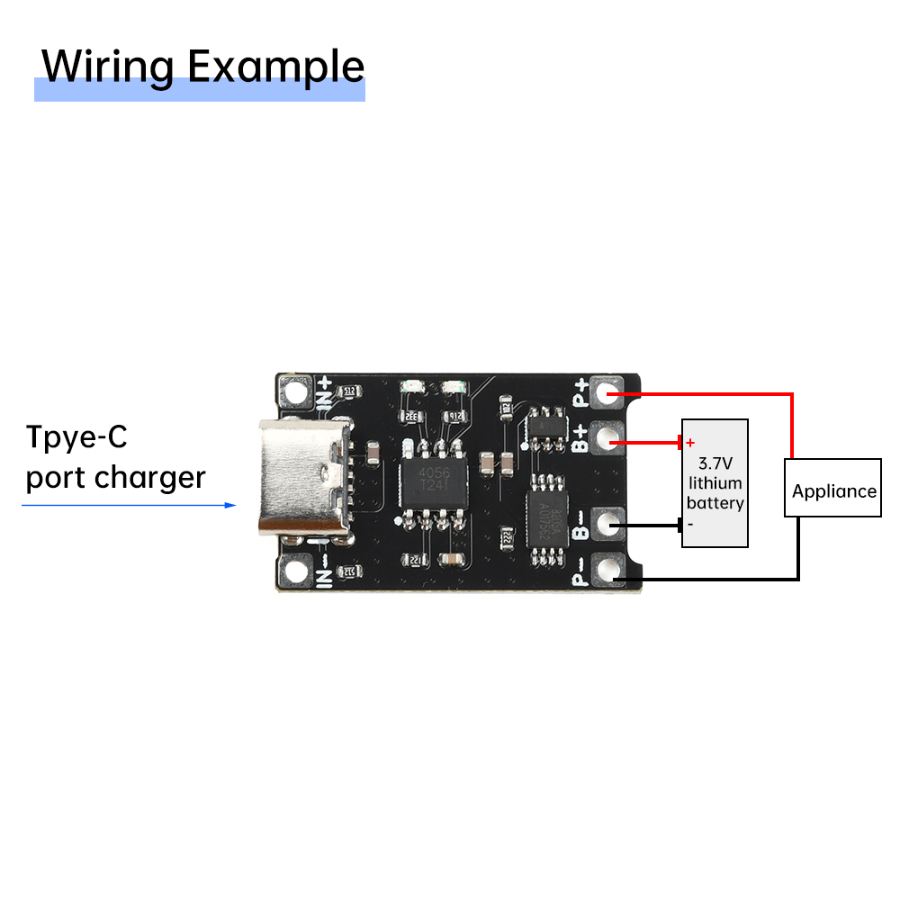 5pcs Type C DC 4-8V TP4056 Li- - огляд і ціна Li Ion Charger Module
