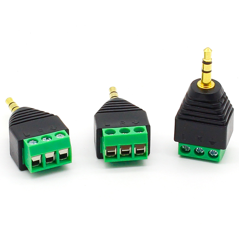 3pcs 3.5mm 3ploe 1/8 Inch Ster - огляд і ціна Screw Terminal Block