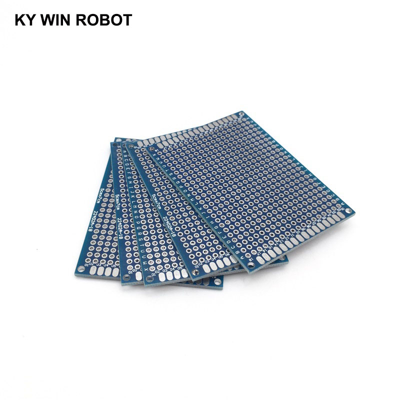 5pcs 5x7cm 50x70 mm Blue Doubl - огляд і ціна Pcb Prototyping Board