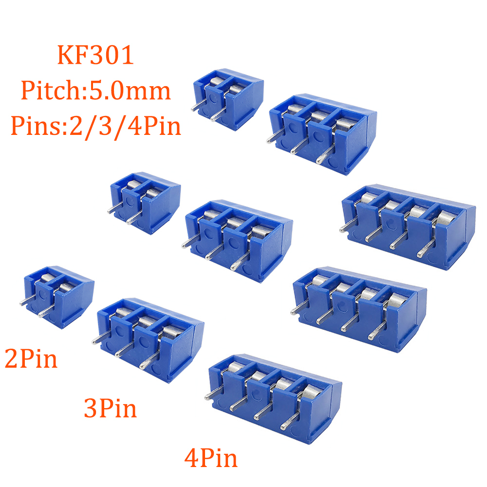 KF301 2P 3P 4P 5mm Screw Wire  - огляд і ціна Screw Terminal Block