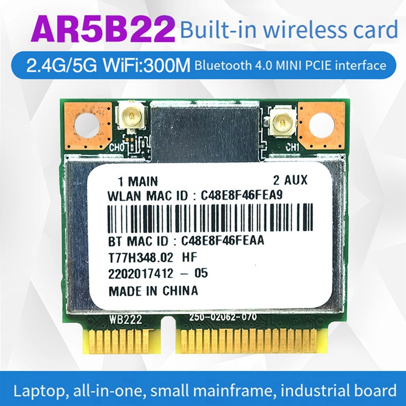 AR5B22 AR9462 WiFi Card+Intern - огляд і ціна Antenna 2.4Ghz