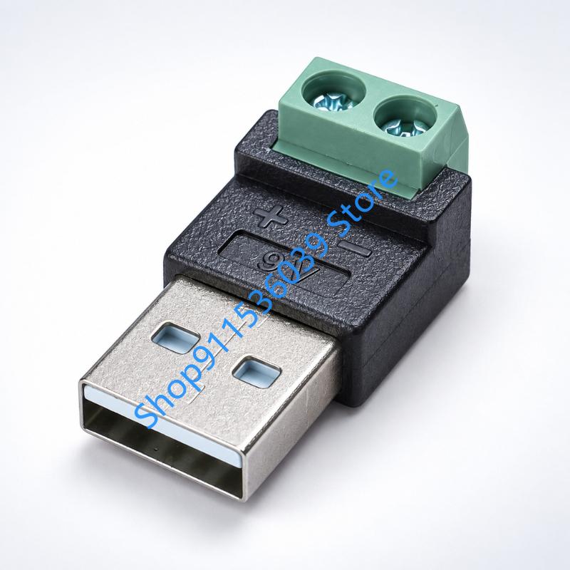 9V 12V USB 2.0 Type A Male to  - огляд і ціна Screw Terminal Block