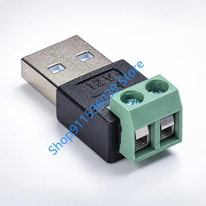 9V 12V USB 2.0 Type A Male to  - огляд і ціна Screw Terminal Block