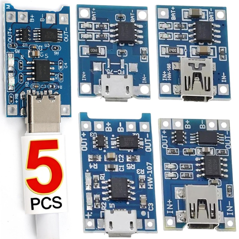 5V 3A Micro/Type-c/Mini 18650  - огляд і ціна Li Ion Charger Module