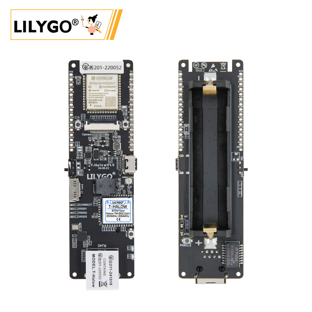 LILYGO® T-Halow ESP32-S3 Devel - огляд і ціна Esp32 Battery Holder Lipo