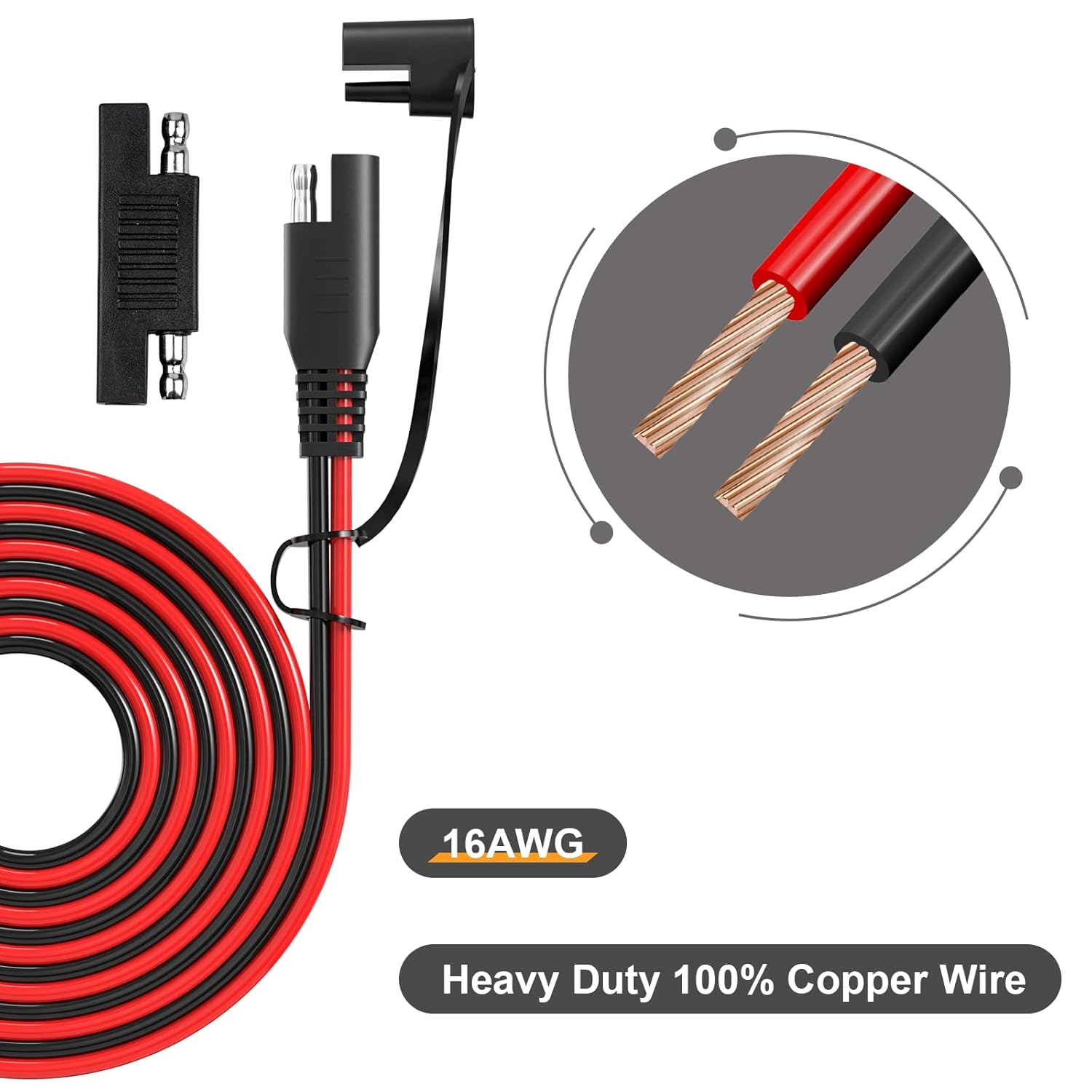 JMUYTOP 16AWG SAE Extension Ca - огляд і ціна Ipex Connector