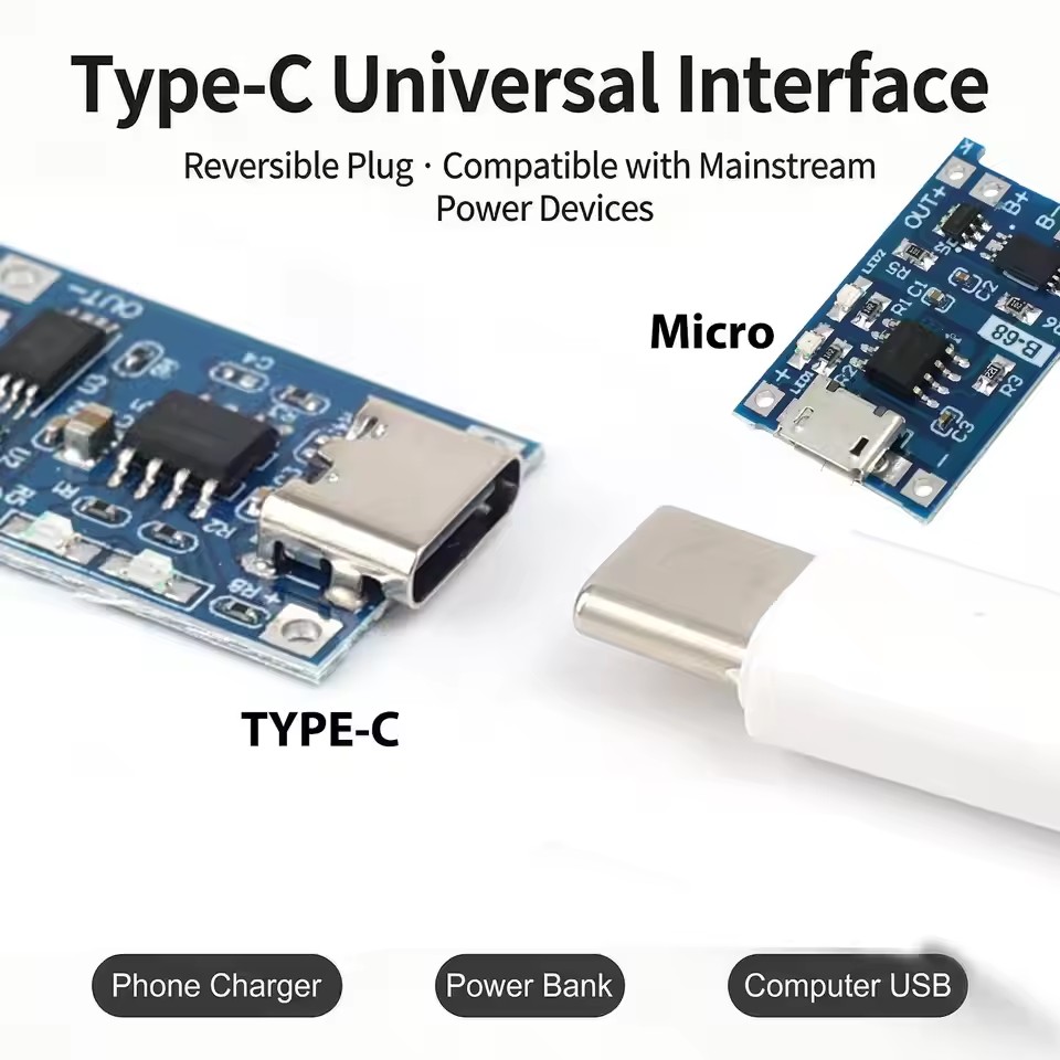 USB Type-C TP4056 Charging Mod - огляд і ціна Micro Usb Cable